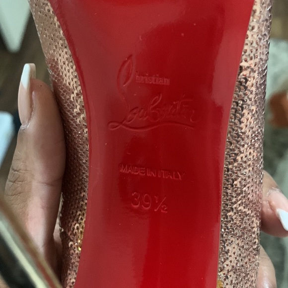 Christian Louboutins - Rose Gold Sequin - Picture 8 of 13
